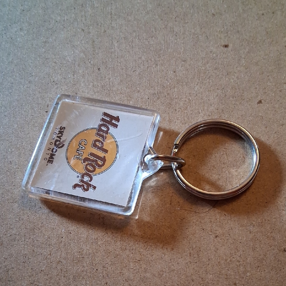 Hard Rock Cafe Yellow and Brown Keychain - Picture 6 of 6
